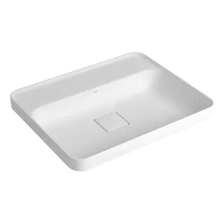 Cuba Sobrepor Retangular 50cm Deca Branco L.23050.m Branco Brilhante