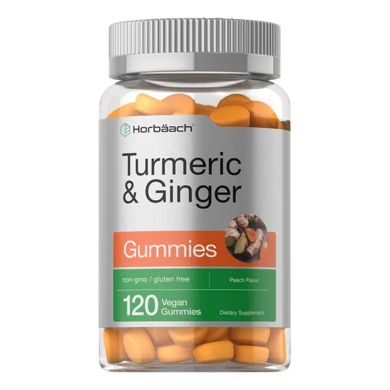 Gomitas De Cúrcuma Y Jengibre Supplement Horbäach, 120 Unida