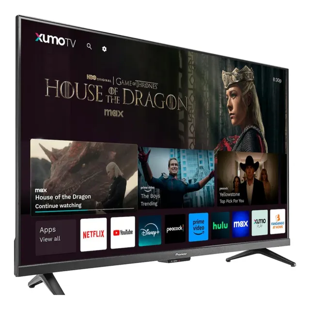 Televisor Pioneer 40 Led Smart Fhd Control De Voz Bluetooth