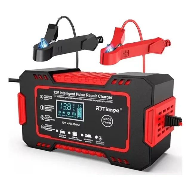 Cargador Inteligente Reparador Baterías 12v Motos Carros 