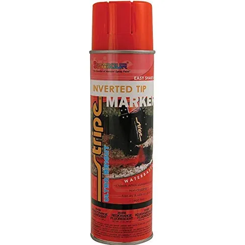 Pintura Fluorescente Ultra Brillante Punta Invertida Rojo 20