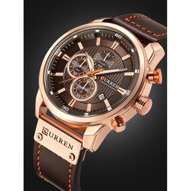 Reloj Curren Marrón Cuero