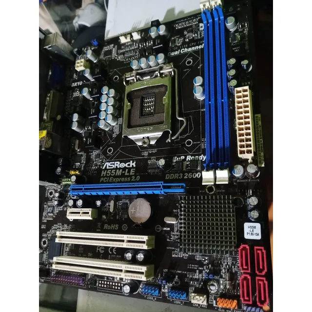 Board Para Pc Asrock H55 Socket 1156, Intel Core I3 I5 I7 