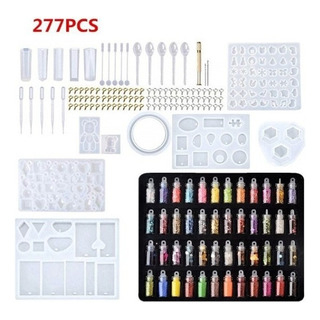 Molde Joyería Resina Fundición De Silicona Epoxi 277 Piezas Molde Joyería Resina Fundición De Silicona Epoxi 277 Piezas
