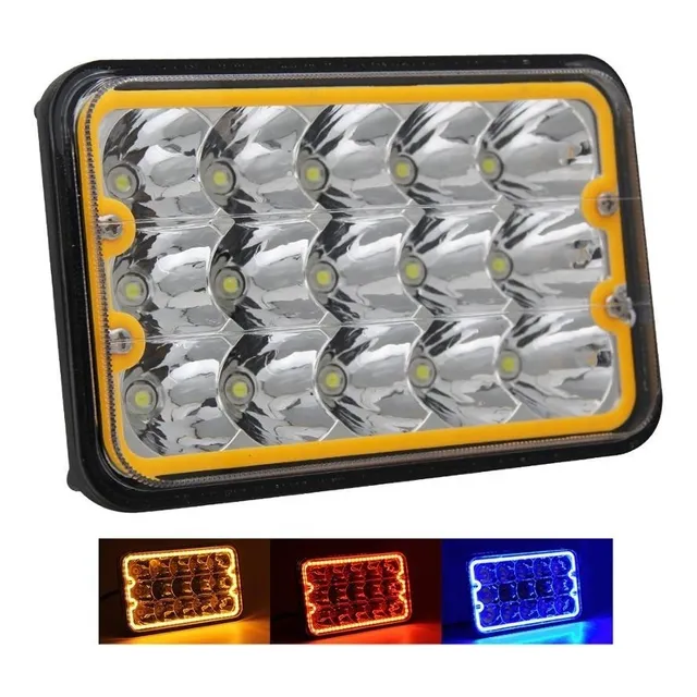 2 Exploradoras O Farolas Led Con Aro Tipo Kenworth Npr