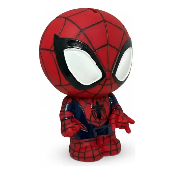 Alcancía Roja Genérica Modelo Spiderman 18x20 Cm