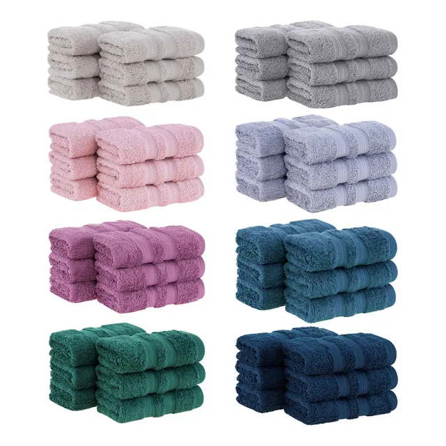 Kit 6 Peças Toalha Lavabo Buddemeyer Algodão Egípcio