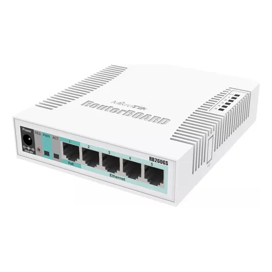 MikroTik RouterBOARD RB260GS (CSS106 5G 1S) Branco 127/220V