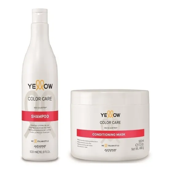 Shampo 500ml + Mascarilla 500ml Color Care Yellow Alfaparf