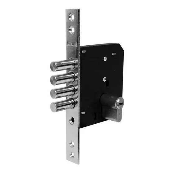Cerradura 4 Bulones Llave Puntos 70mm Alta Seguridad Dexter