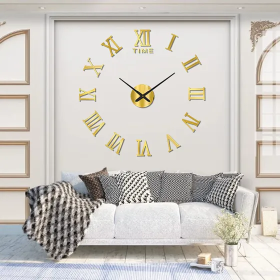 Reloj De Pared 3d De Cuarzo Y Acrílico