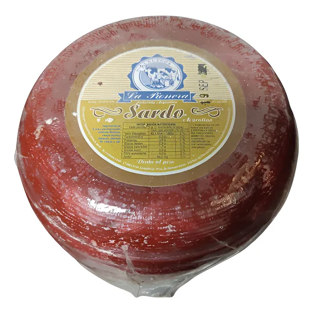 Queso Sardo Estacionado La Pionera Horma X 3.20 Kg