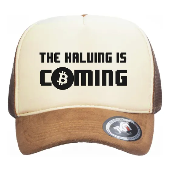 Boné Bitcoin, The Halving Is Coming, Criptomoedas, Crypto