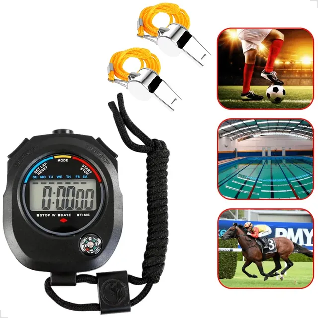Cronômetro Treino Corrida Competição + 2 Apito