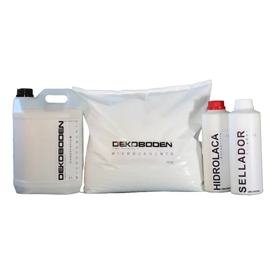 Microcemento Alisado. Kit Para 10 M² Con Laca Y Sellador
