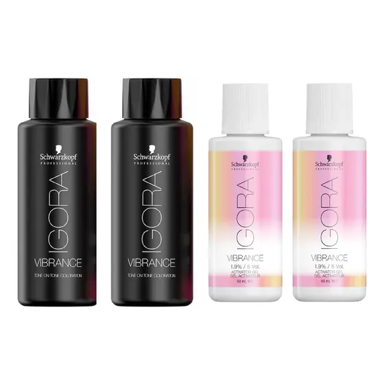 Kit X 2 Tinturas Igora Vibrance + 2 Revelador Schwarzkopf
