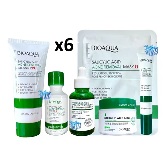 Kit Acido Salicílico X6 Bioaqua - mL a $87