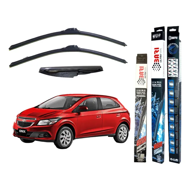 Kit 3 Escobillas Chevrolet Onix Joy 2017 2018 2019 2020 2021