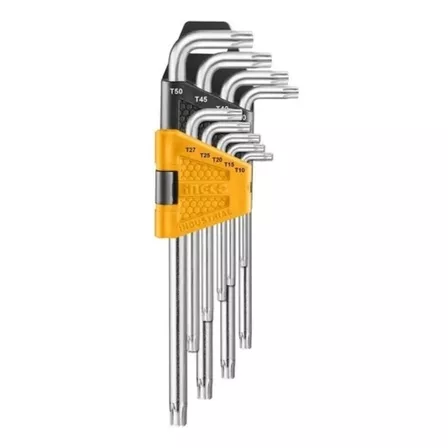 Juego De 9 Llaves Torx T10 A T50 Industrial Incgo Hhk13091