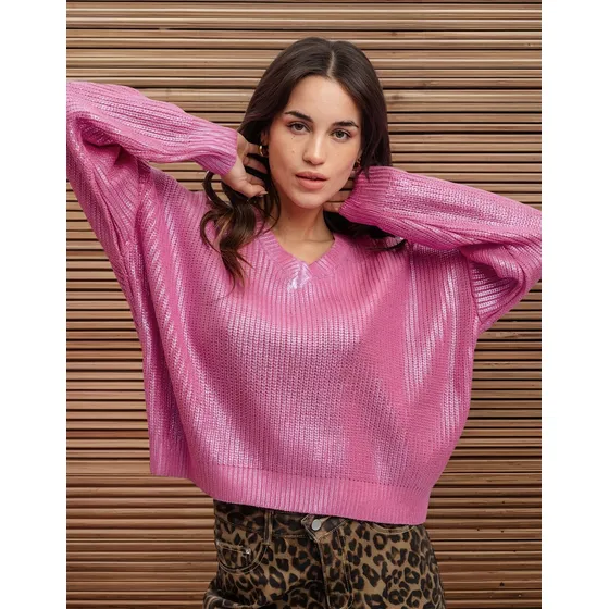 Sweater Buzo Metalizado