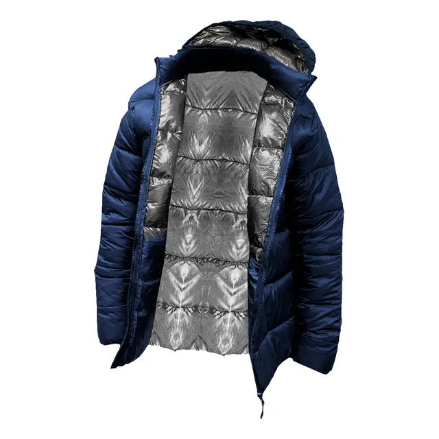 Campera Inflada Unisex Capucha Y Forro Aluminizado Omni Heat