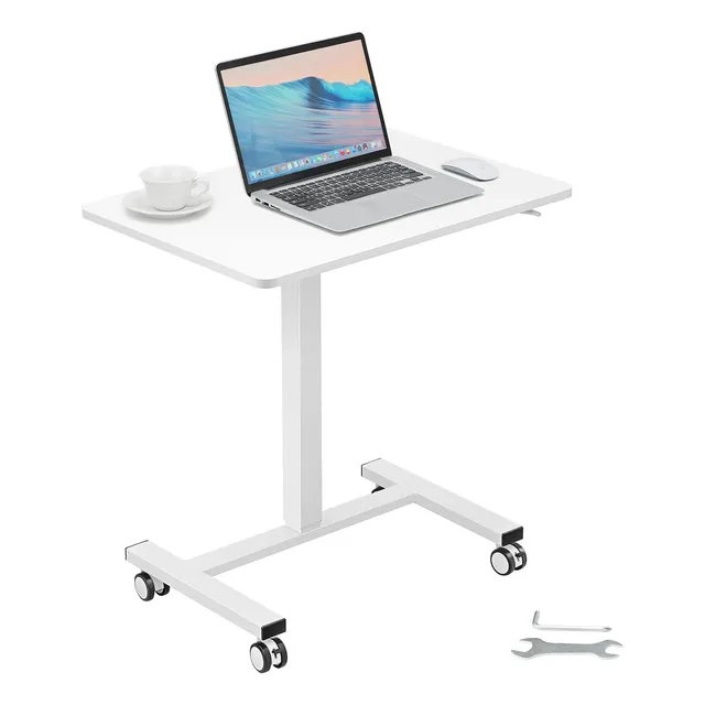 Mesa Portatil Para Laptop 40lbs Con Ruedas Altura Ajustable