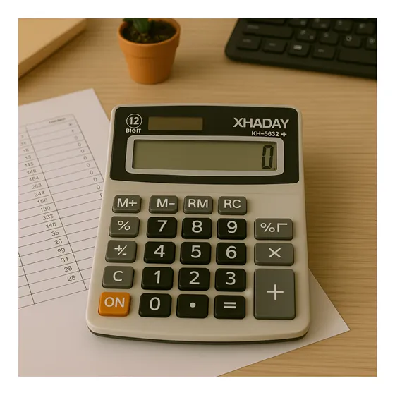 Kit 3 Calculadora Mesa Balcão Escritório 12 Dígitos