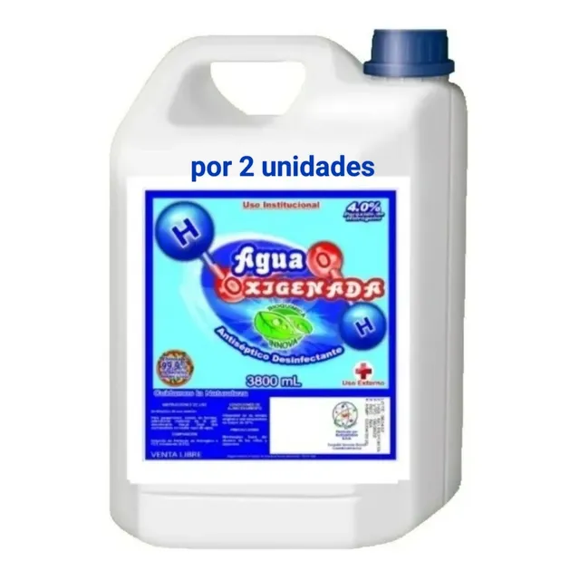 Agua Oxigenada Peróxido Hidrogeno 4%  Por - mL a $9