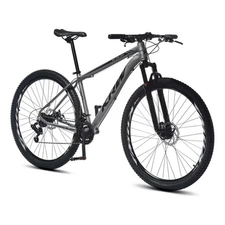 Bicicleta Aro 29 Krw Alumínio 24 Vel Freio A Disco Suspensão Dianteira X42 Cor: Grafite/preto Fosco Tamanho Do Quadro: 19