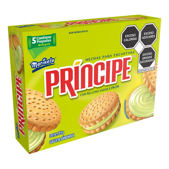 Galleta Marinela Principe Limon 5 S 11.11 Oz
