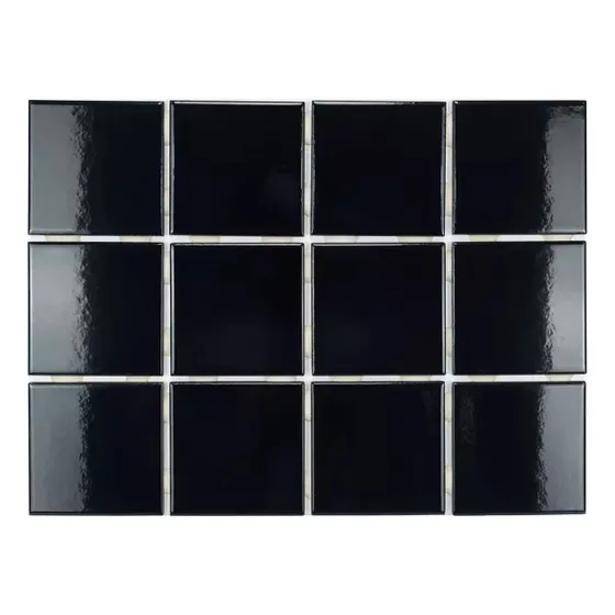 Pastilhas Cerâmicas Colors 10x10 Cm (black)