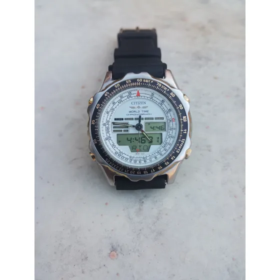 Relógio Citizen C080 Display Branco