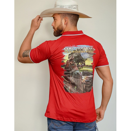 Camisa Polo Muladeiros Masculina Country Jopper Bulls Camisa Polo Muladeiros Masculina Country Jopper Bulls