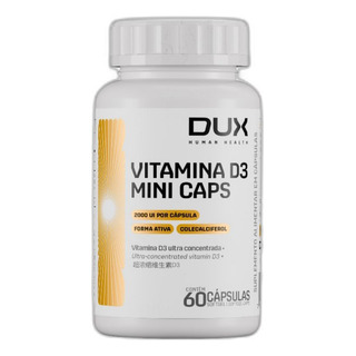 Vitamina D3 Colecalciferol 2000 Ui 60 Caps - Dux Sabor Sem Sabor Vitamina D3 Colecalciferol 2000 Ui 60 Caps - Dux Sabor Sem Sabor