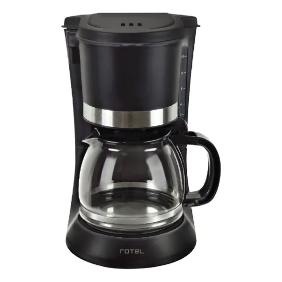 Cafetera Rotel Plus Inox 900w Color Negro