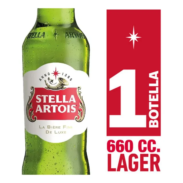 Cerveza Stella Artois Botella De 660 Cc