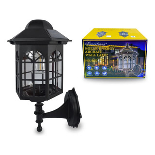 Lampara Solar De Pared Tipo Farol Uso Exterior Elegante Lampara Solar De Pared Tipo Farol Uso Exterior Elegante