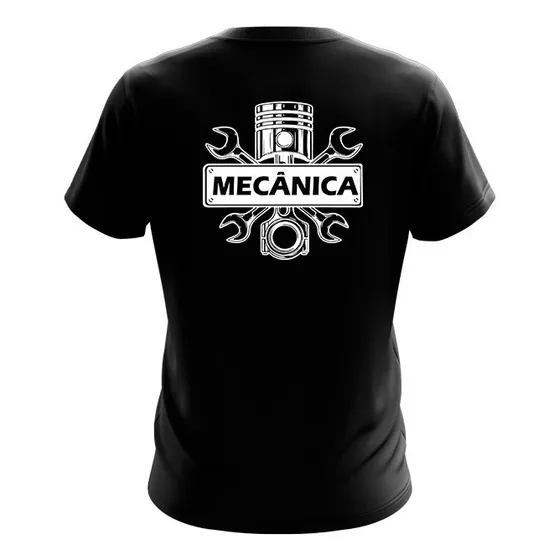 Camiseta Mecânica Oficina Uniforme Profissional Serviço
