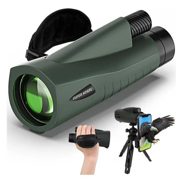 Telescopio Monocular Hd + Tripode + Soporte De Celular