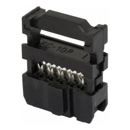 5mt Cabo Flat 10 Vias 28awg + 10x Conector Idc Latch 10 Vias
