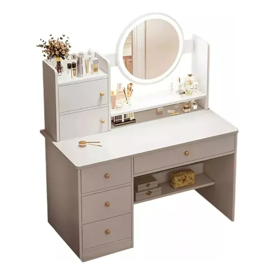 Espejo Con Iluminación Y Mesa De Maquillaje Con Luzmesa De V