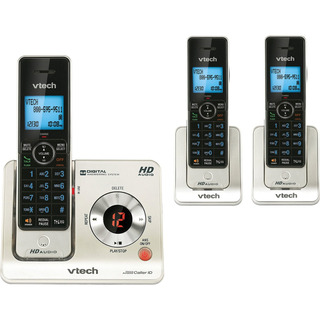 Teléfono Inalámbrico Vtech Dect 6.0 Ampliable Con 3 Auricula Teléfono Inalámbrico Vtech Dect 6.0 Ampliable Con 3 Auricula