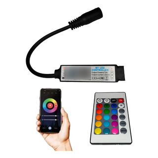 Controlador Tira Led Rgb Bluetooth Control Manual 5v A 24v Controlador Tira Led Rgb Bluetooth Control Manual 5v A 24v