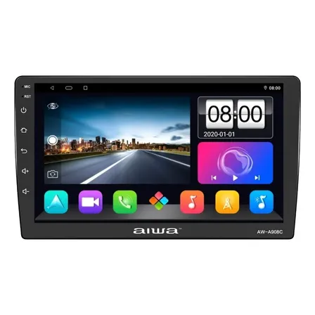 Radio Auto Android 2 Din Hd 9'' Aiwa 4gb Ram Wifi Aw-a908c