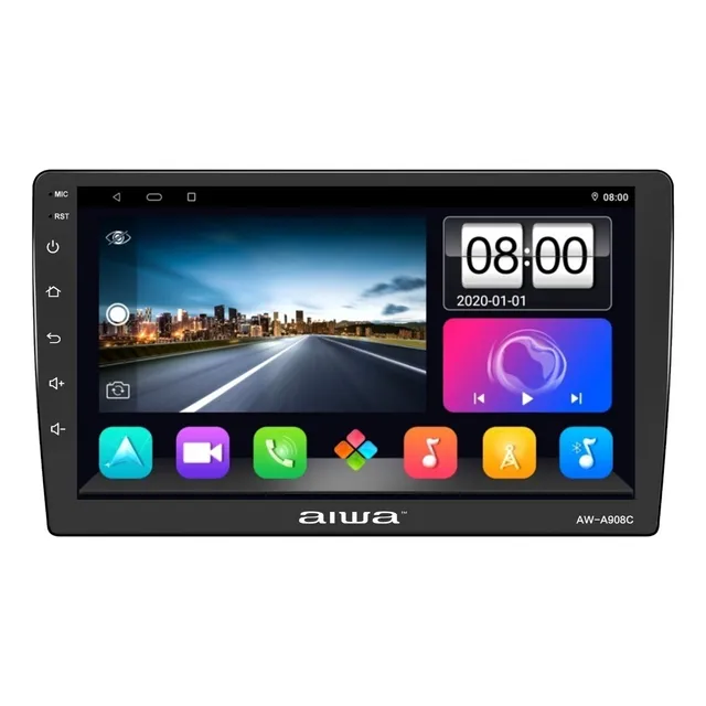 Radio Auto Android 2 Din Hd 9'' Aiwa 4gb Ram Wifi Aw-a908c