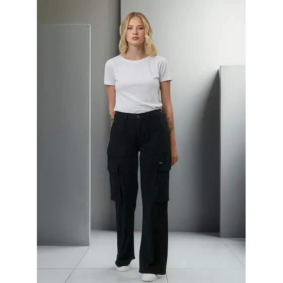Pantalon Cargo Ufo Callie Negro