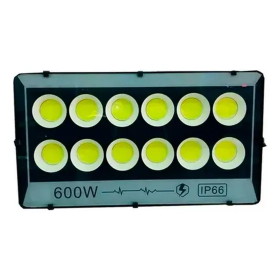 Tecnopro Foco Led De Lupa Reflector 600w Exterior Estadio Impermeable Color de la carcasa Negro