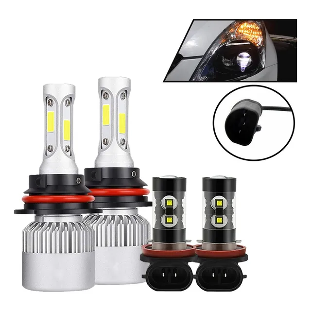 Cd- Kit De Focos Led 8000lm Luz Alta/baja/niebla Para Suzuki