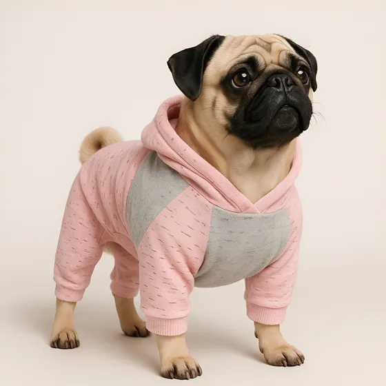 Roupa Pet, Macacão Moletom Capuz