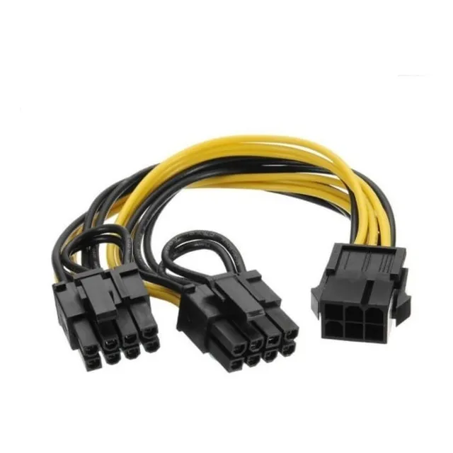 CABLE SPLITTER PCI-E 6 A 2X8 PINES MINERIA RIG